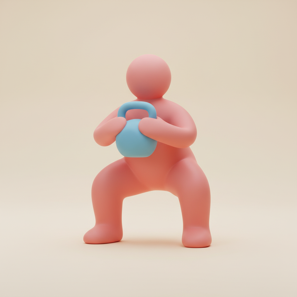 Goblet squat (DB/KB)